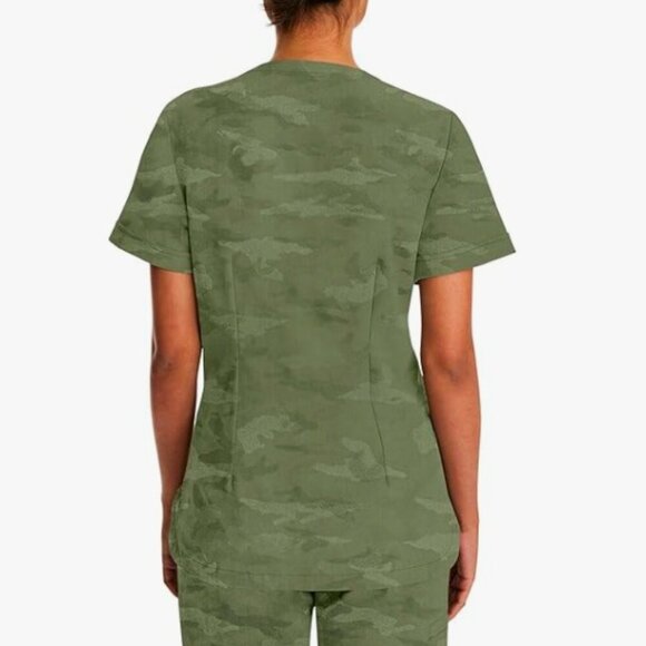 Healing Hands Purple Label Women Scrubs Top Joy Camo 2353 - Picture 7 of 9